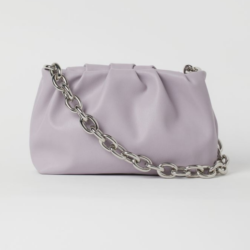 Lavender small shoulder bag H&M